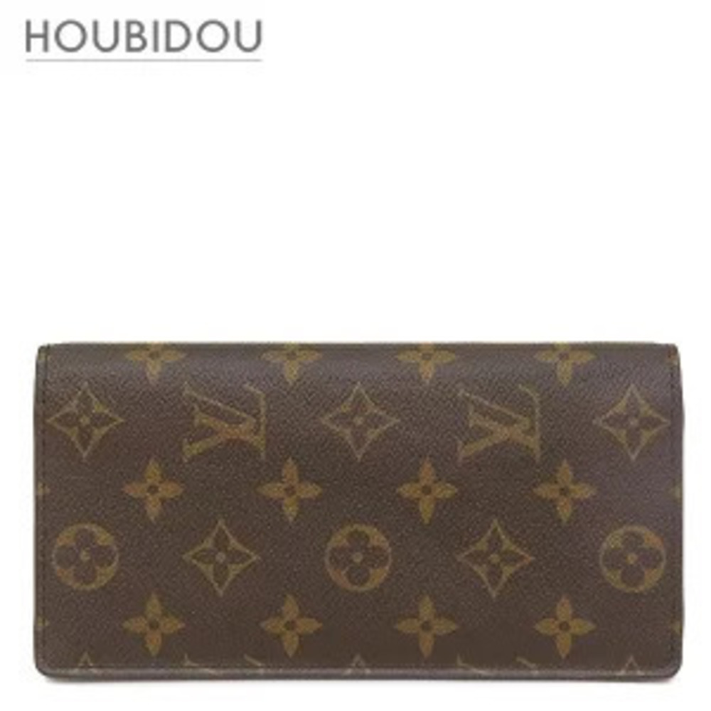Louis Vuitton Portefeuille Brazza Monogram Canvas Bifold Wallet Brown